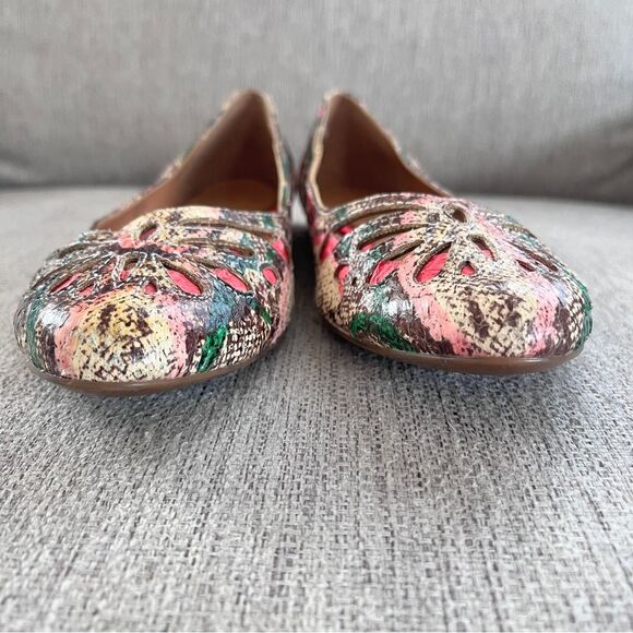 Aerin Atria-Monarch Snake Multi Color Flats Sz 6 - Picture 4 of 12